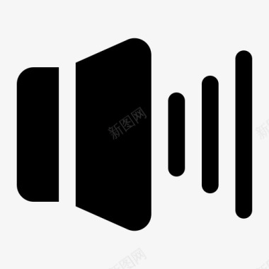 音频电影扬声器图标图标