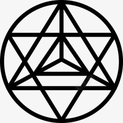 几何学占星术和符号学4线性图标图标