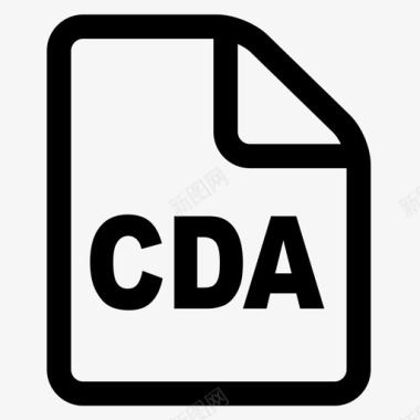 cda文件文档格式图标图标