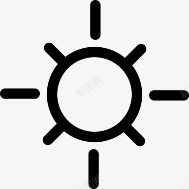 太阳光明阳光图标图标