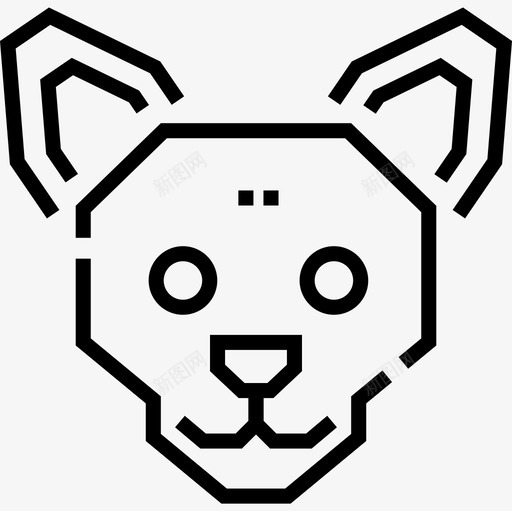 墨西哥奇瓦瓦线性32图标svg_新图网 https://ixintu.com 墨西哥奇瓦瓦 线性32