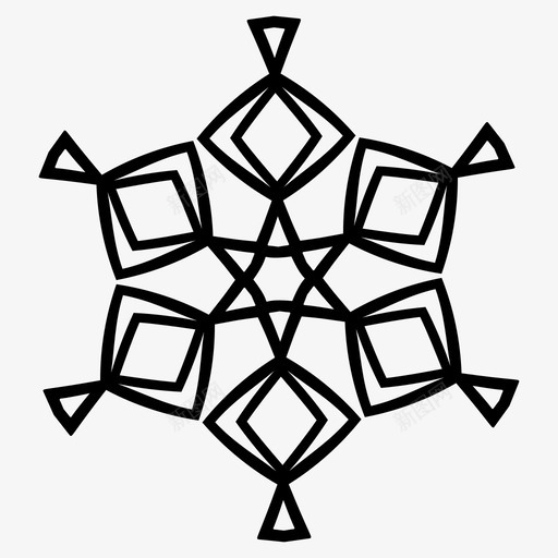 曼陀罗抽象圆形图标svg_新图网 https://ixintu.com 几何 圆形 抽象 曼陀罗 装饰