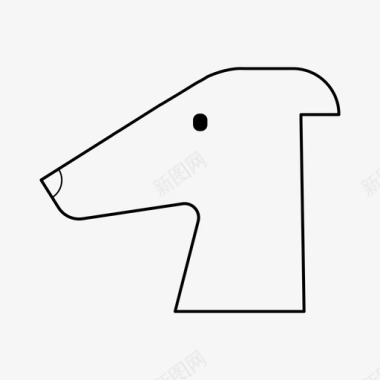 灰狗品种狗图标图标