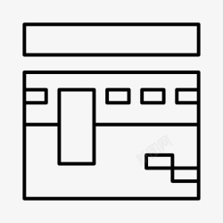 麦加克尔白克尔白伊斯兰教麦加图标高清图片