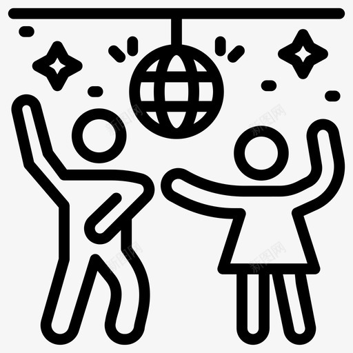 情侣舞俱乐部舞跳舞的人图标svg_新图网 https://ixintu.com 俱乐部 图标 庆祝 情侣 派对 跳舞 迪斯科