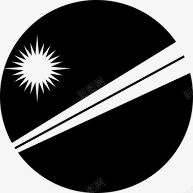 国旗国家马绍尔群岛图标图标