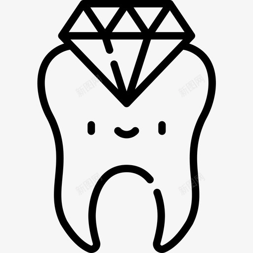 牙齿牙医31线形图标svg_新图网 https://ixintu.com 牙医31 牙齿 线形