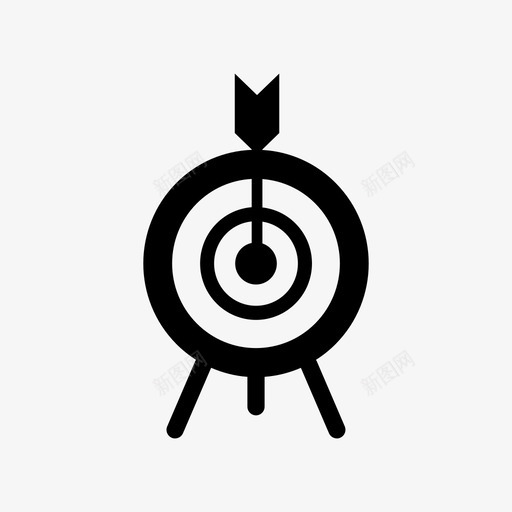箭商业瞄准目标图标svg_新图网 https://ixintu.com 商业 目标 瞄准