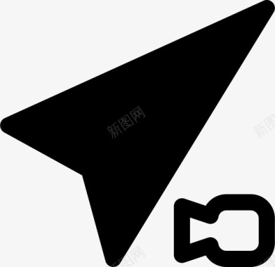 方向视频箭头指南针图标图标