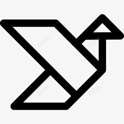 折纸普通艺术23线性图标svg_新图网 https://ixintu.com 折纸 普通 线性 艺术