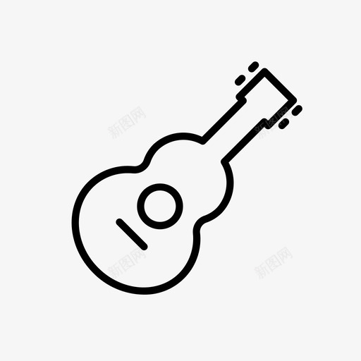 四弦琴吉他乐器图标svg_新图网 https://ixintu.com 乐器 吉他 婚礼 弦琴 歌曲 演奏 爱情 音乐