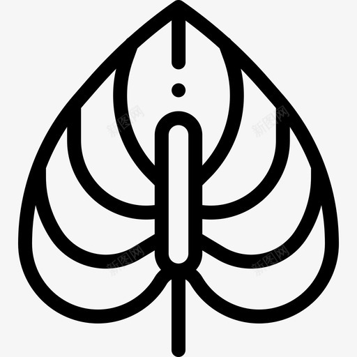 红掌花17线形图标svg_新图网 https://ixintu.com 红掌 线形