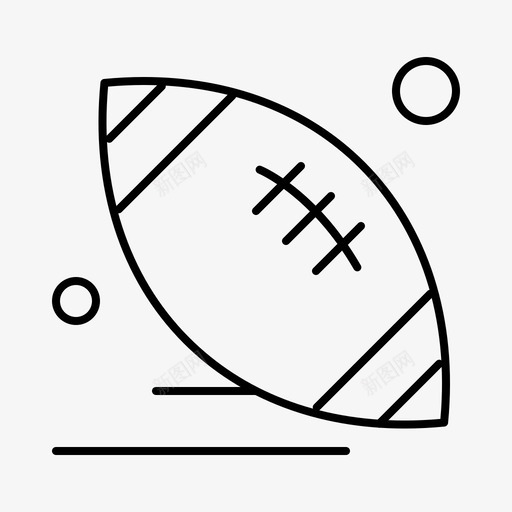 橄榄球美式球图标svg_新图网 https://ixintu.com 橄榄球 游戏 球 美式 运动 运动和游戏