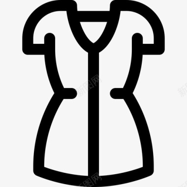连衣裙夏装6直线型图标图标