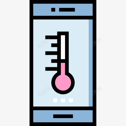 温度计天气193线性颜色图标svg_新图网 https://ixintu.com 天气193 温度计 线性颜色
