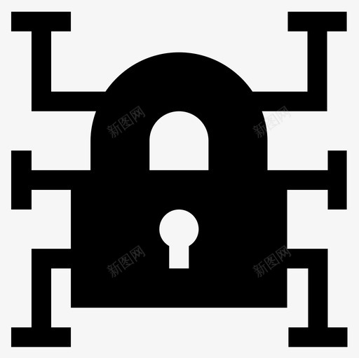 挂锁通用数据保护条例2填充图标svg_新图网 https://ixintu.com 保护 保护条 填充 挂锁 数据 条例 通用