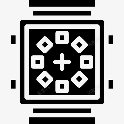 智能手表用户界面智能手表2固态图标svg_新图网 https://ixintu.com 固态 智能手表 用户界面智能手表2