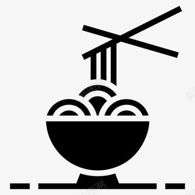 面条碗快餐意大利料理图标图标