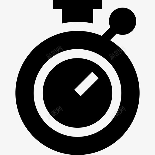 秒表速度表时间8已填充图标svg_新图网 https://ixintu.com 已填充 秒表 速度表时间8