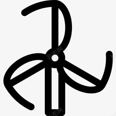 荷兰风车15直线型图标图标