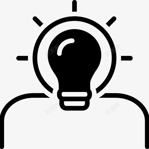 想法找到解决方案创新图标svg_新图网 https://ixintu.com 创新 思考 想法 找到 灵感 解决方案