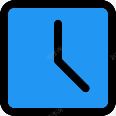 时钟日期和时间5线型颜色图标图标