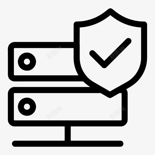 数据验证保护安全图标svg_新图网 https://ixintu.com 保护 安全 数据 服务器 验证