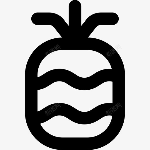 菠萝水果和蔬菜21直列图标svg_新图网 https://ixintu.com 水果 直列 菠萝 蔬菜
