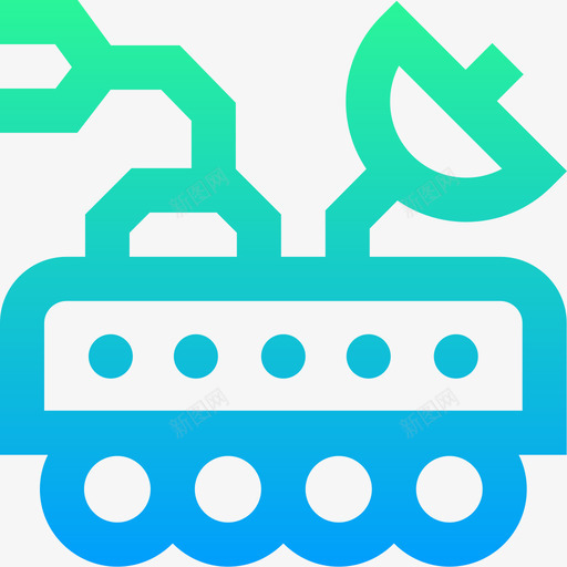 月球车太空141梯度图标svg_新图网 https://ixintu.com 太空 月球车 梯度