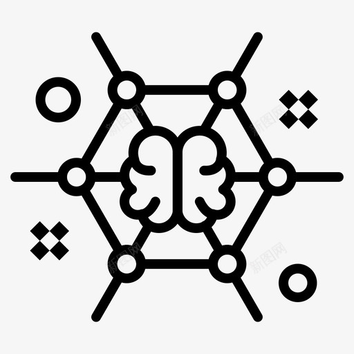 头脑头脑风暴联系图标svg_新图网 https://ixintu.com 人才 头脑 想法 管理 联系 风暴