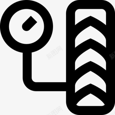 轮胎车辆运输3轮廓图标图标