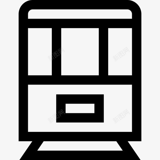 地铁城市47直线图标svg_新图网 https://ixintu.com 地铁 城市47 直线