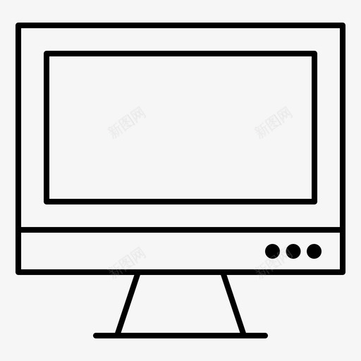 计算机设备imac图标svg_新图网 https://ixintu.com imac pc 屏幕 显示器 计算机 设备