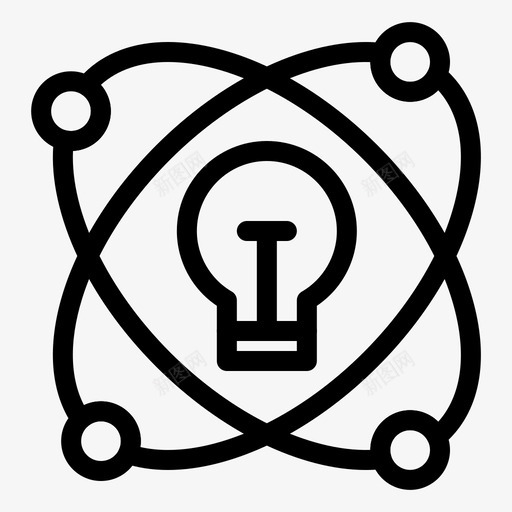 创意3d灯泡图标svg_新图网 https://ixintu.com 3d 创意 思维 灯光 灯泡 策略 绘图 设计 过程