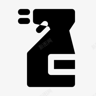 瓶喷清洁消毒图标图标