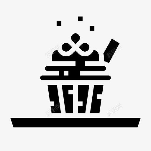 纸杯蛋糕甜点圣帕特里克节固体图标svg_新图网 https://ixintu.com 固体 帕特 帕特里 甜点 纸杯 蛋糕 里克