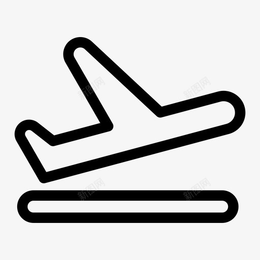 飞机飞行模式导航图标svg_新图网 https://ixintu.com 世界 导航 旅行 模式 飞机 飞行