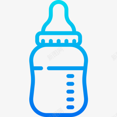 婴儿奶瓶婴儿108梯度图标图标