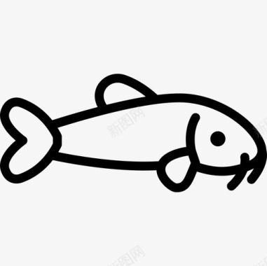 鱼海边直纹图标图标