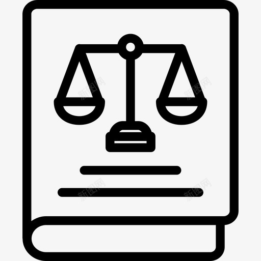 法律书籍法律与犯罪直系图标svg_新图网 https://ixintu.com 法律与犯罪 法律书籍 直系