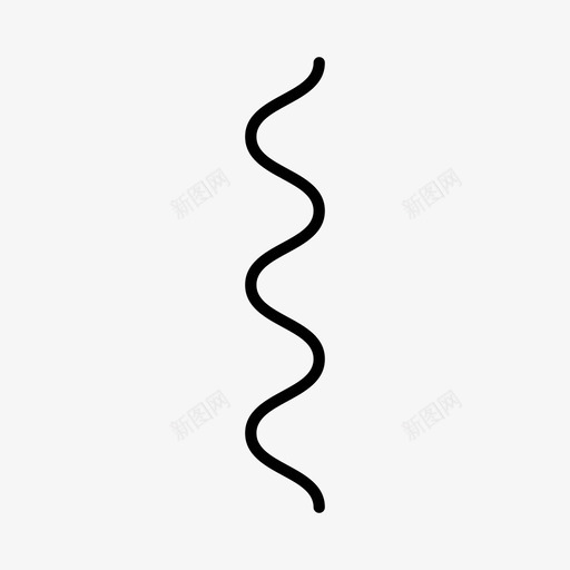 波浪线线条图案图标svg_新图网 https://ixintu.com 图案 形状 波浪 线条 缝合