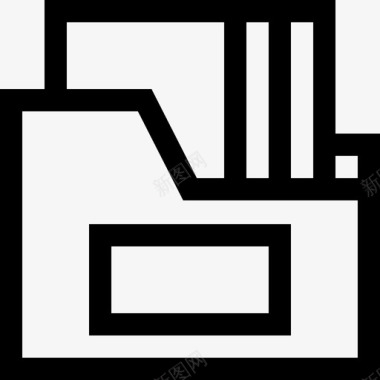 文件夹文件和文件51线性图标图标