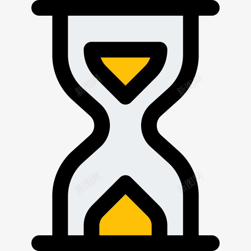 沙漏日期和时间5线性颜色图标svg_新图网 https://ixintu.com 日期和时间5 沙漏 线性颜色
