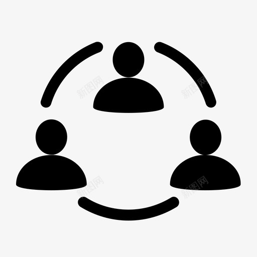 合作伙伴工作社区小组图标svg_新图网 https://ixintu.com 伙伴 关系 协作 合作伙伴 团队 小组 工作 标志 标志符 用户界面 社区