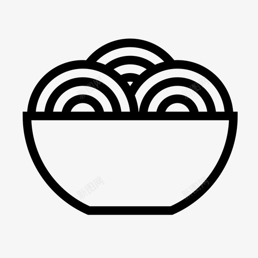 面条碗吃图标svg_新图网 https://ixintu.com 图标 字形 面条 食物