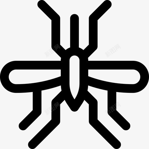 蚊子昆虫9直系图标svg_新图网 https://ixintu.com 昆虫9 直系 蚊子