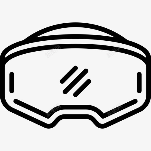 虚拟现实耳机电子娱乐图标svg_新图网 https://ixintu.com 娱乐 小工具 电子 虚拟现实耳机