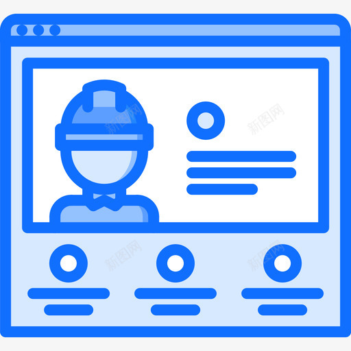 建造者建造者3蓝色图标svg_新图网 https://ixintu.com 建造者 蓝色