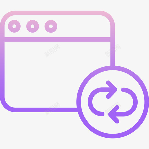 同步windows应用程序6轮廓渐变图标svg_新图网 https://ixintu.com windows应用程序6 同步 轮廓渐变