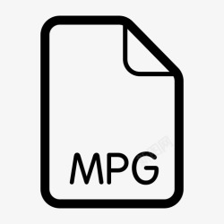 MPG文件和文件夹文件内容数据图标高清图片